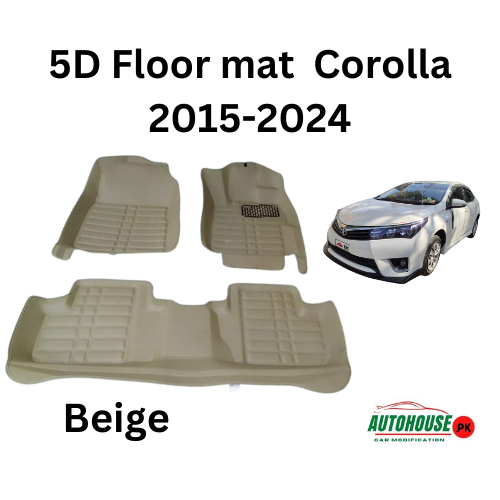Toyota Corolla 5D Floor Mat 2015-2024 Model