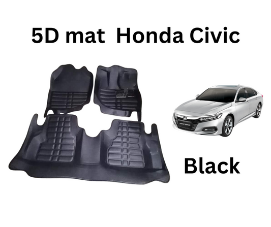 5D Mat Honda Civic 2016-2021 Black